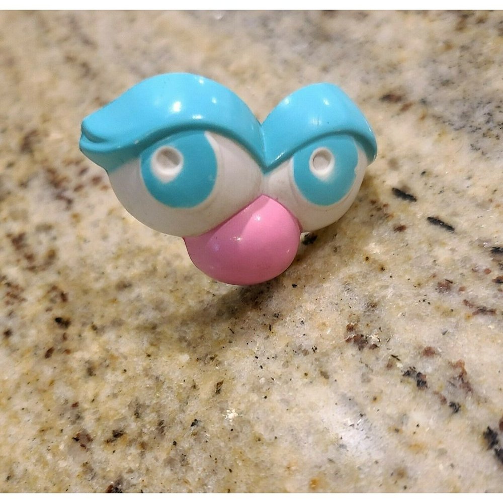 Mr. Mrs. Potato Head Replacement Part - Blue Eyes Blue Eyeshadow Pink Nose
